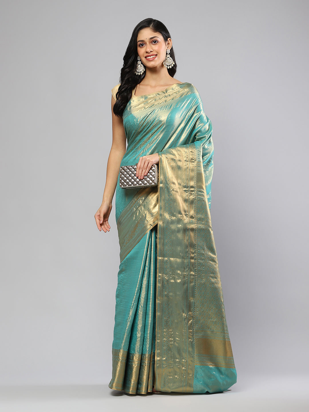 Woven Border Art Silk Saree