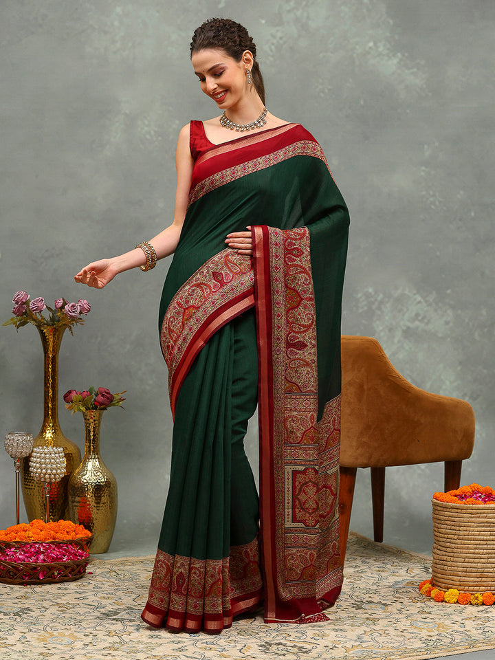 Printed Art Silk Saree