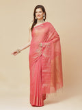 Zari Border Booti Cotton Woven Saree