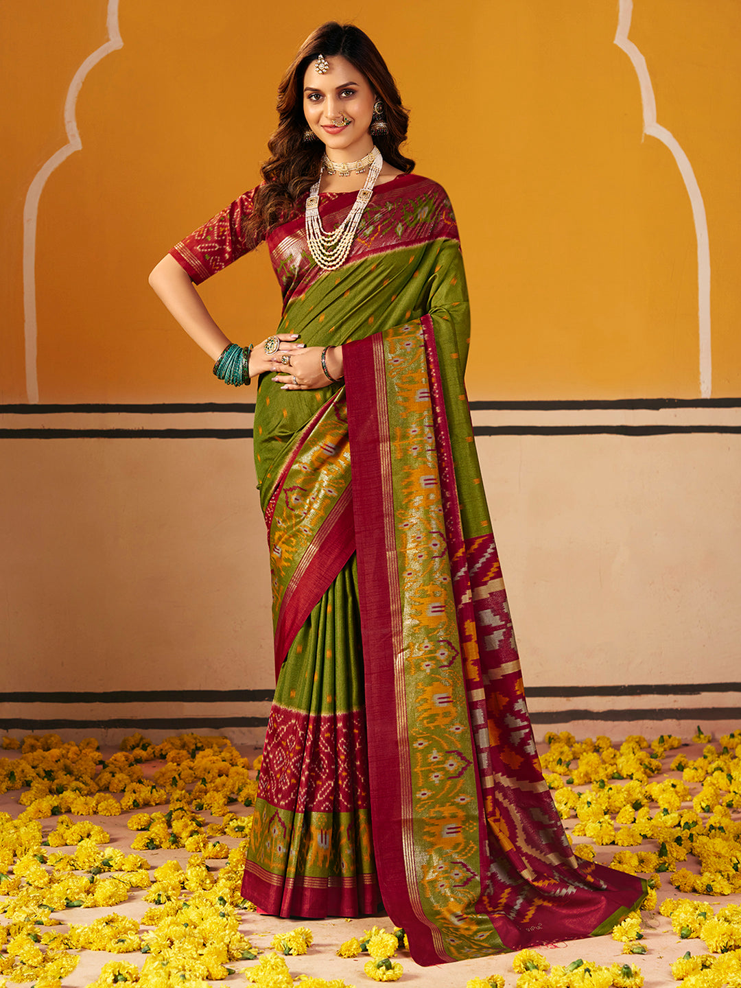 Printed Art Silk Saree