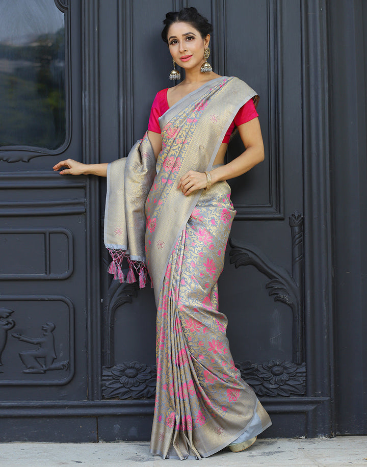 MBZ Meena Bazaar-Art Handloom Saree