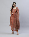 Printed Chanderi Suit Piece