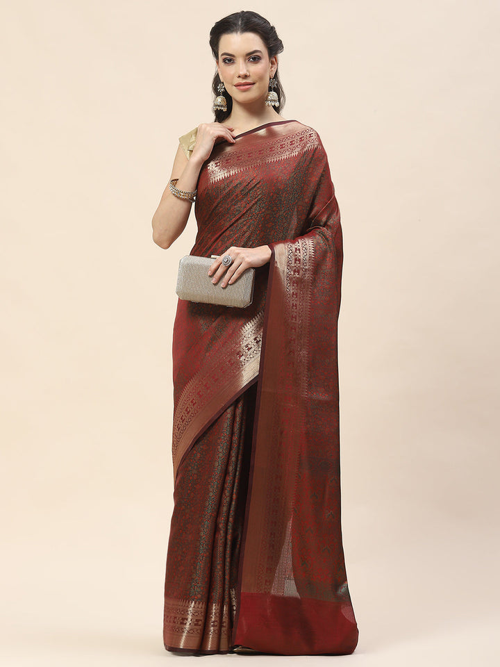 Zari Border Woven Cotton Saree