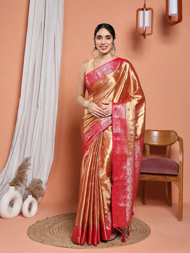 Woven Design Tissue Saree