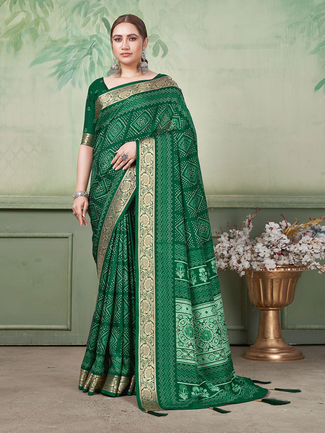 Printed Art Silk Saree