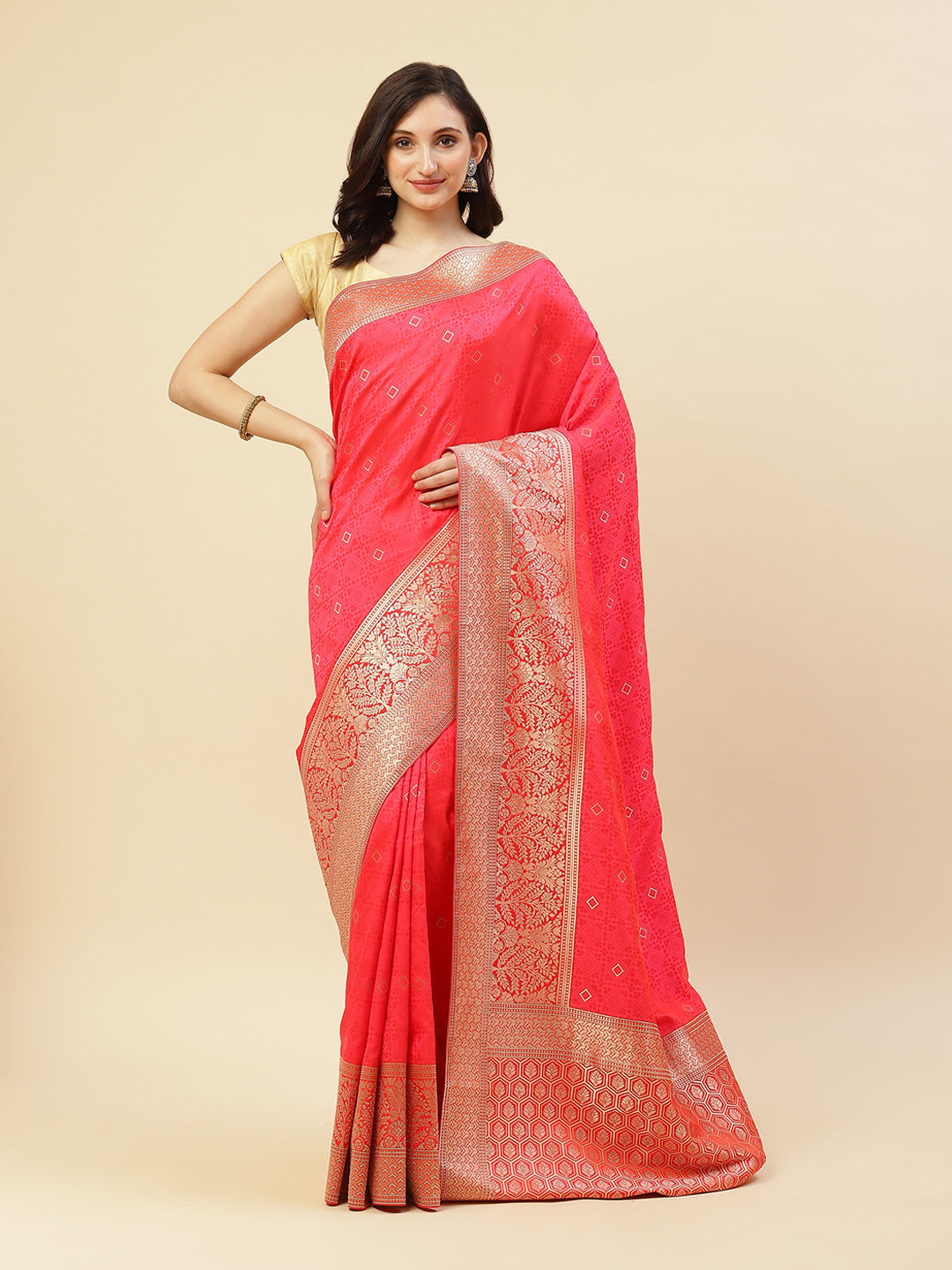 Jamawar Banarasi Art Handloom Saree