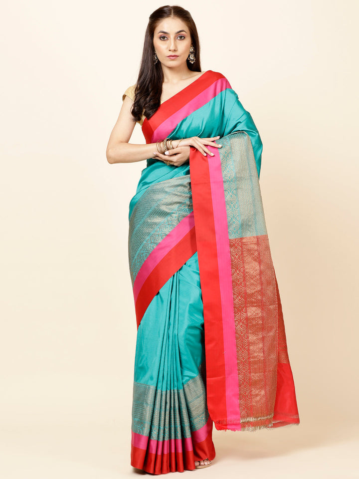 Zari Border Woven Cotton Saree