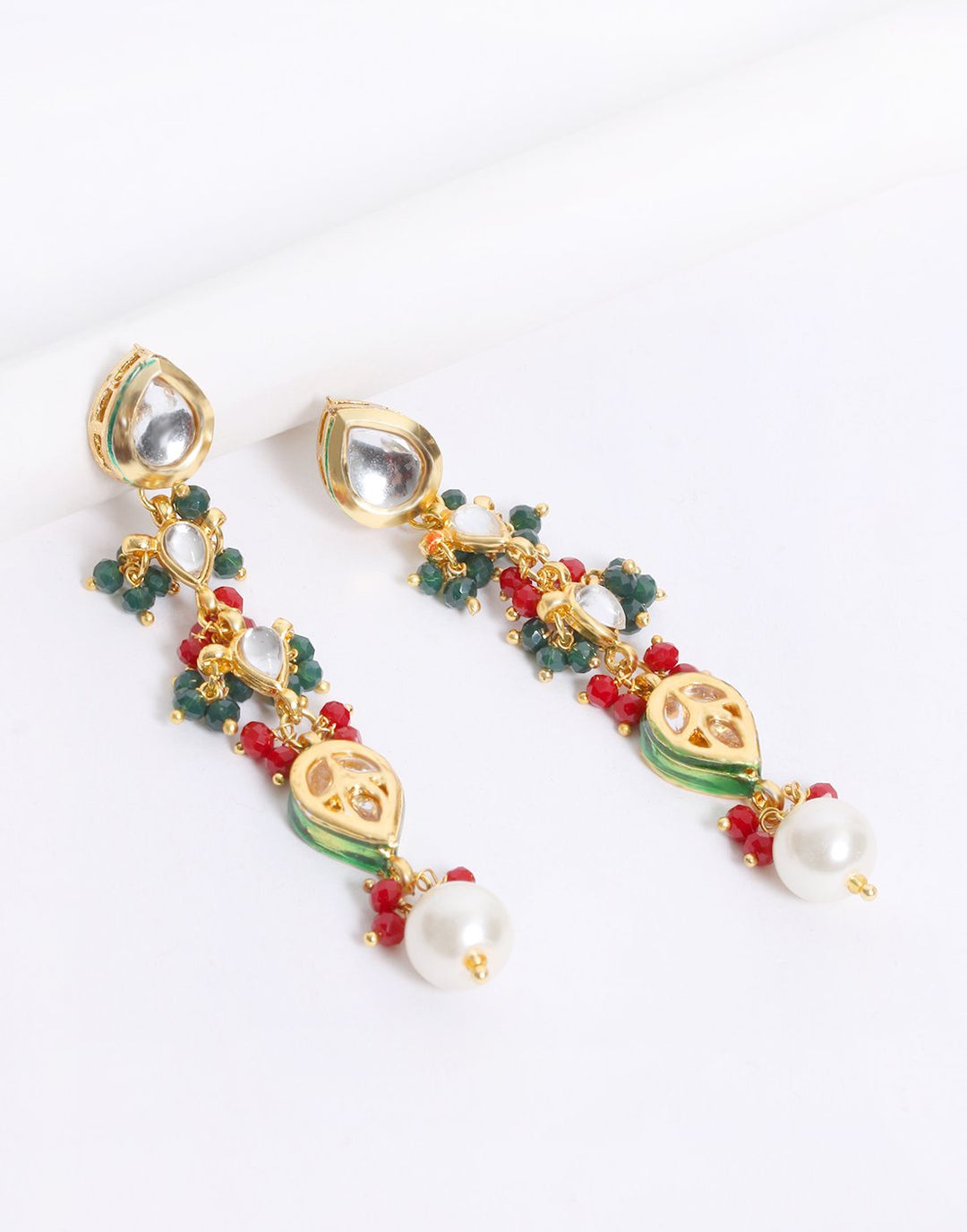 Beautiful Gold Plated Kundan Earrings