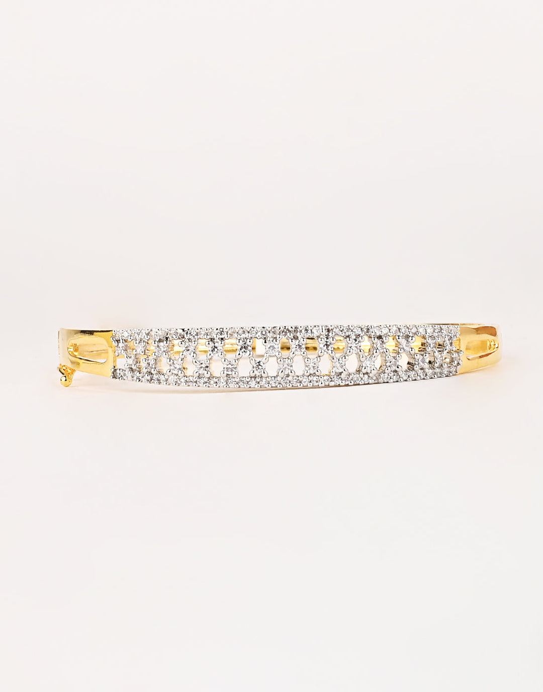 Gold Plated Bracelet Embellished With Diamond Stone