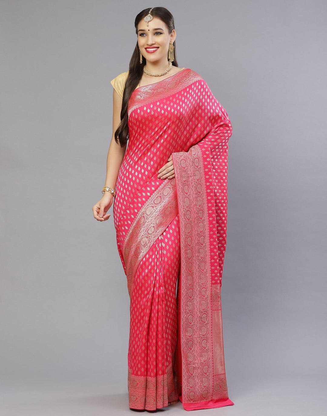 Banarasi Embroider Woven Saree