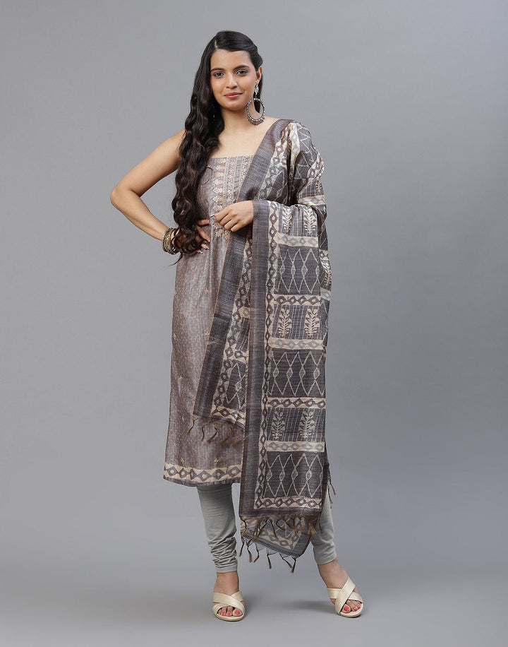 Chanderi Embroidered Suit piece