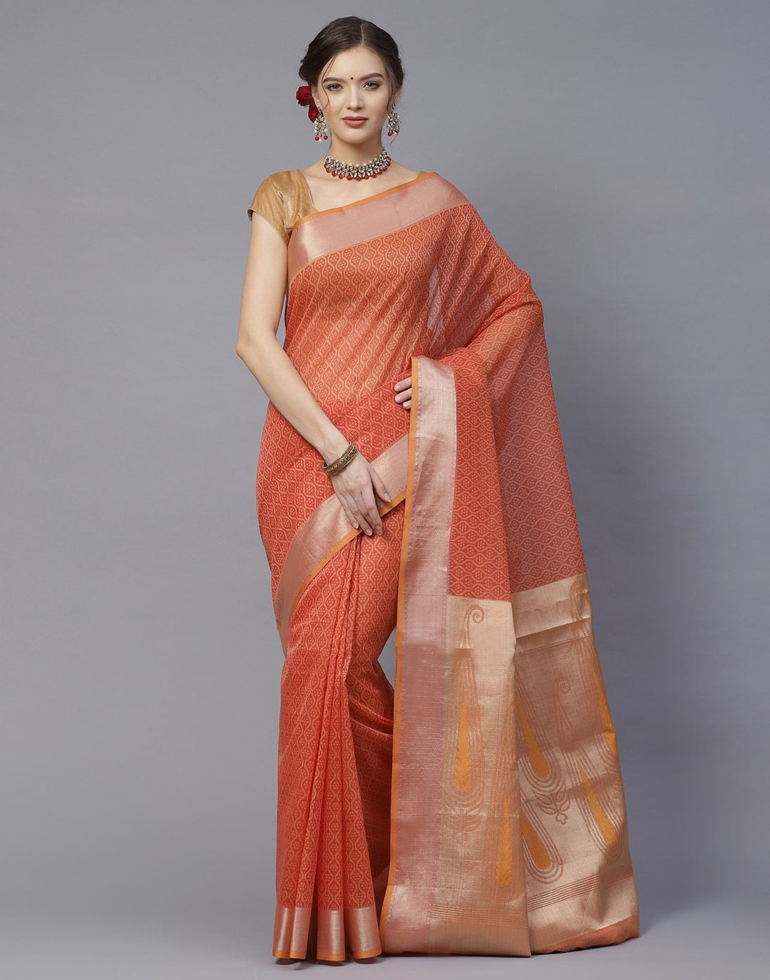 Printed Cotton  Saree
