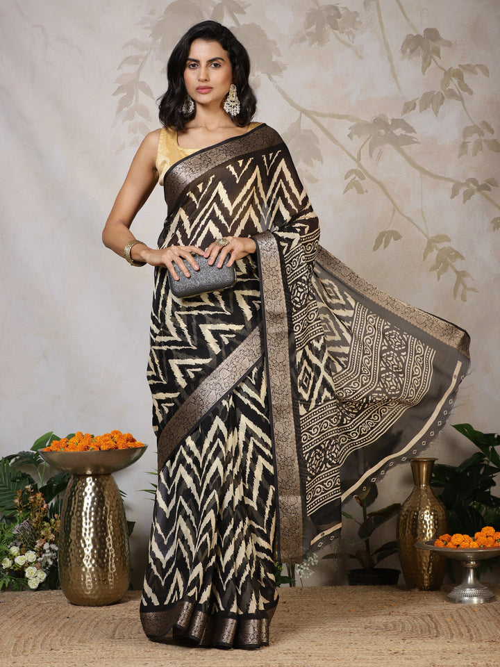 Digital Printed Georgette Saree