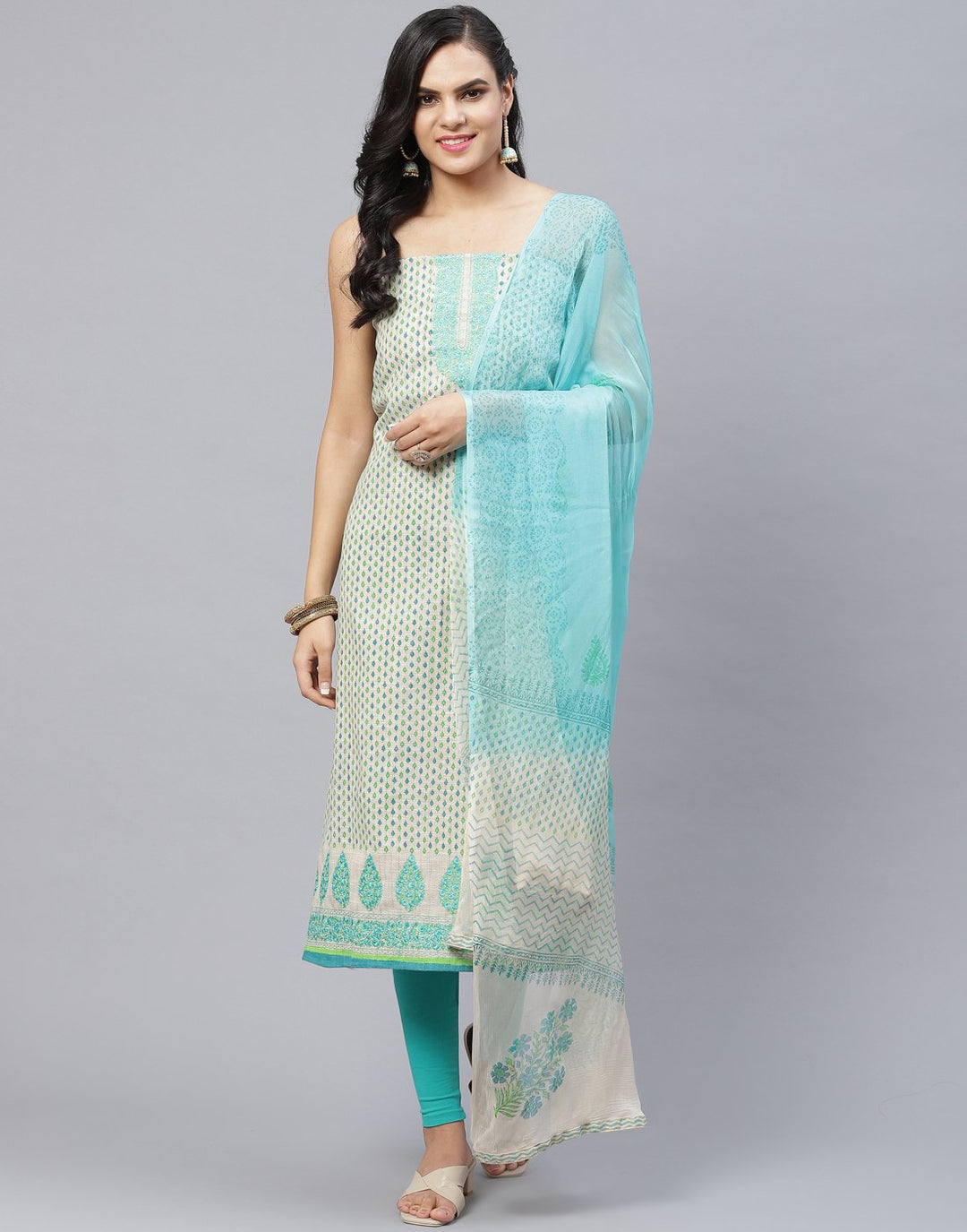 Cotton Embroidered Suit piece