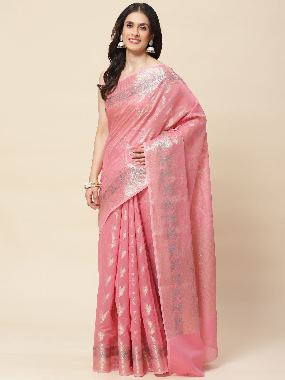 Zari Woven Cotton Saree