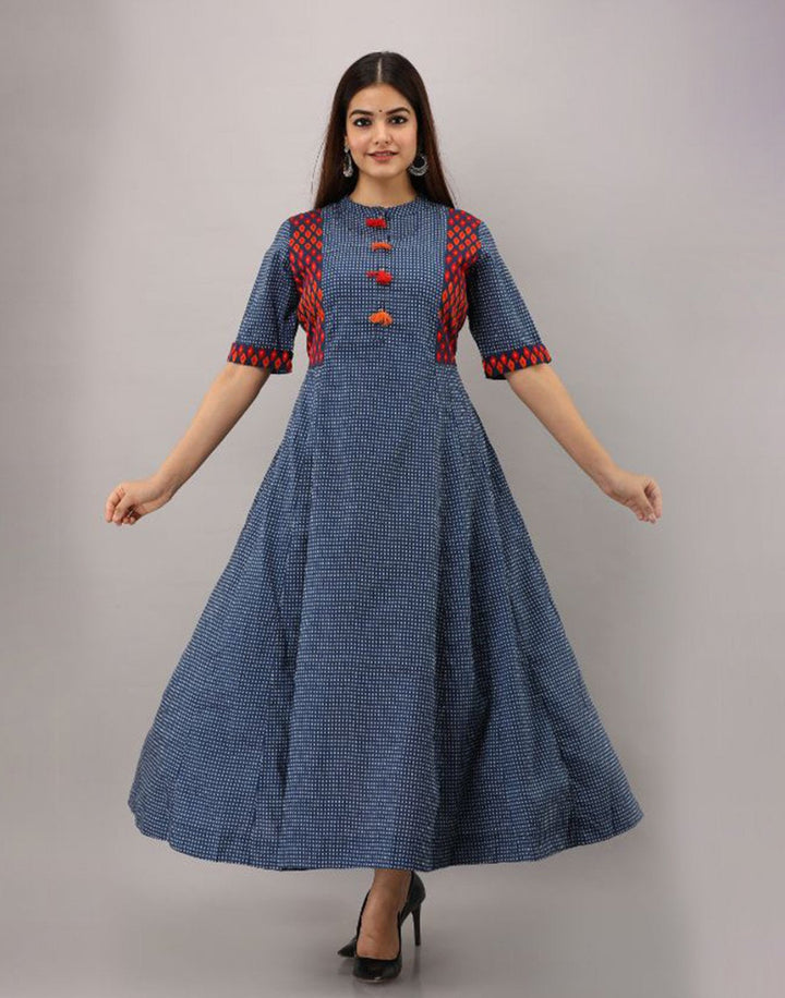 Printed Cotton Anarkali Kurti