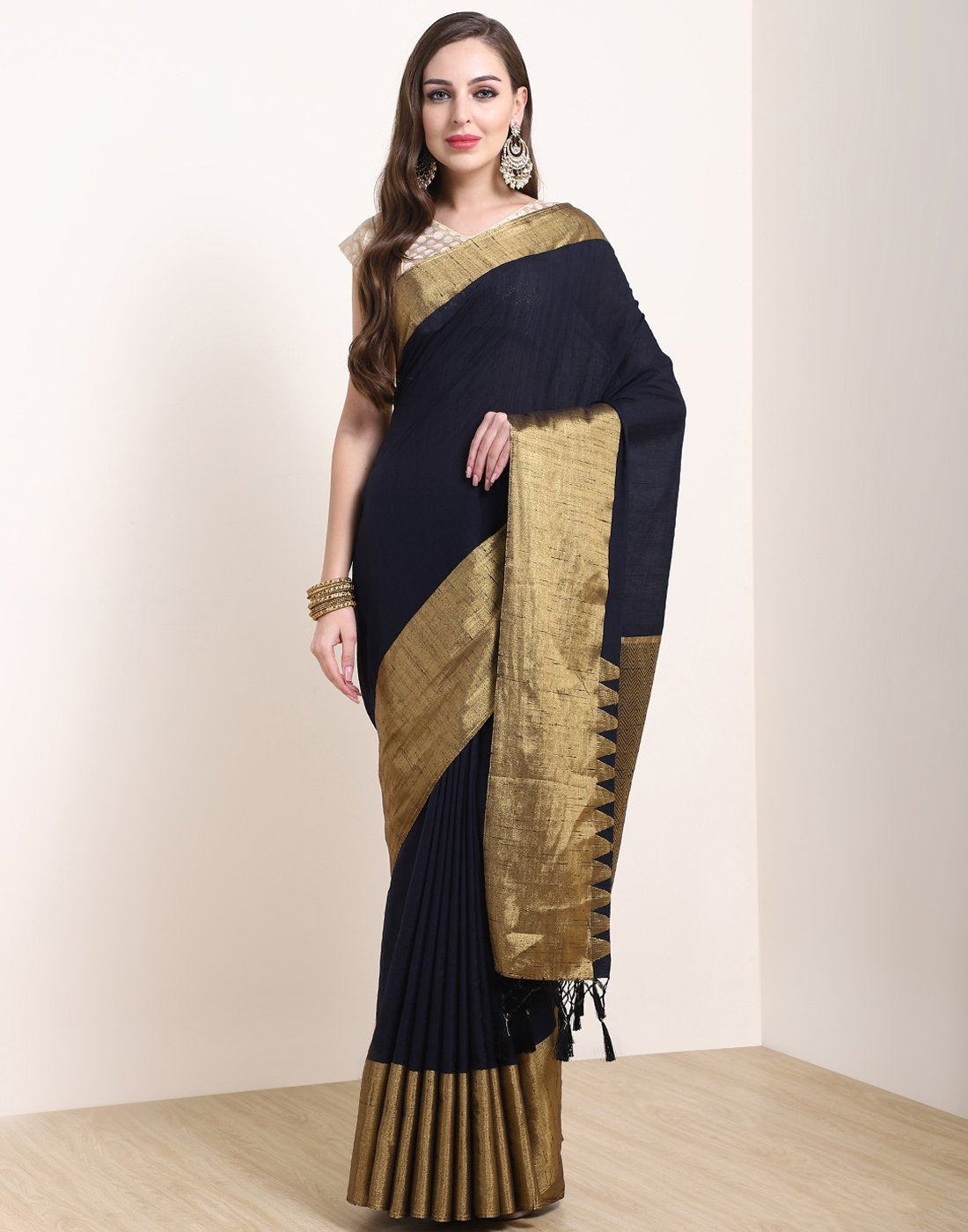 Black Art Handloom Saree