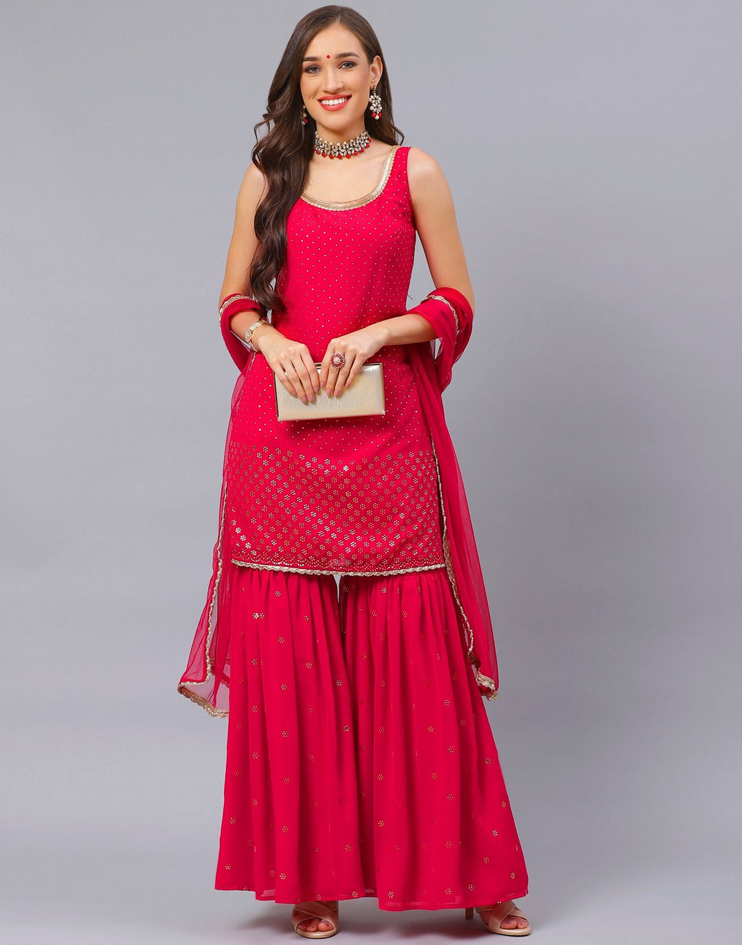 Rani Georgette Salwar Kameez Stitched Suit
