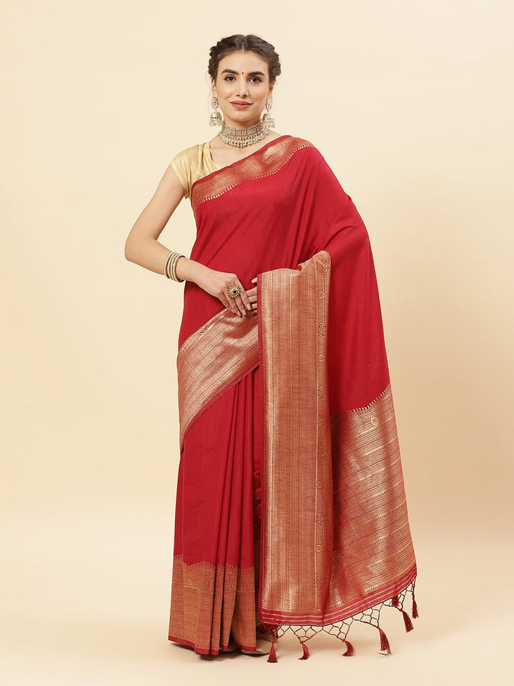 Art Handloom Saree with Zari Border