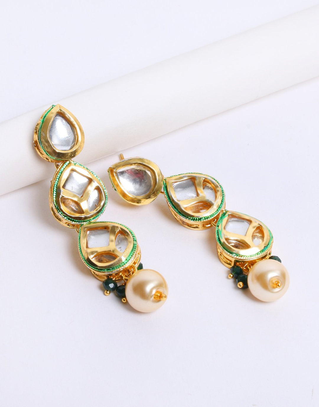 Beautiful Gold Plated Kundan Earrings