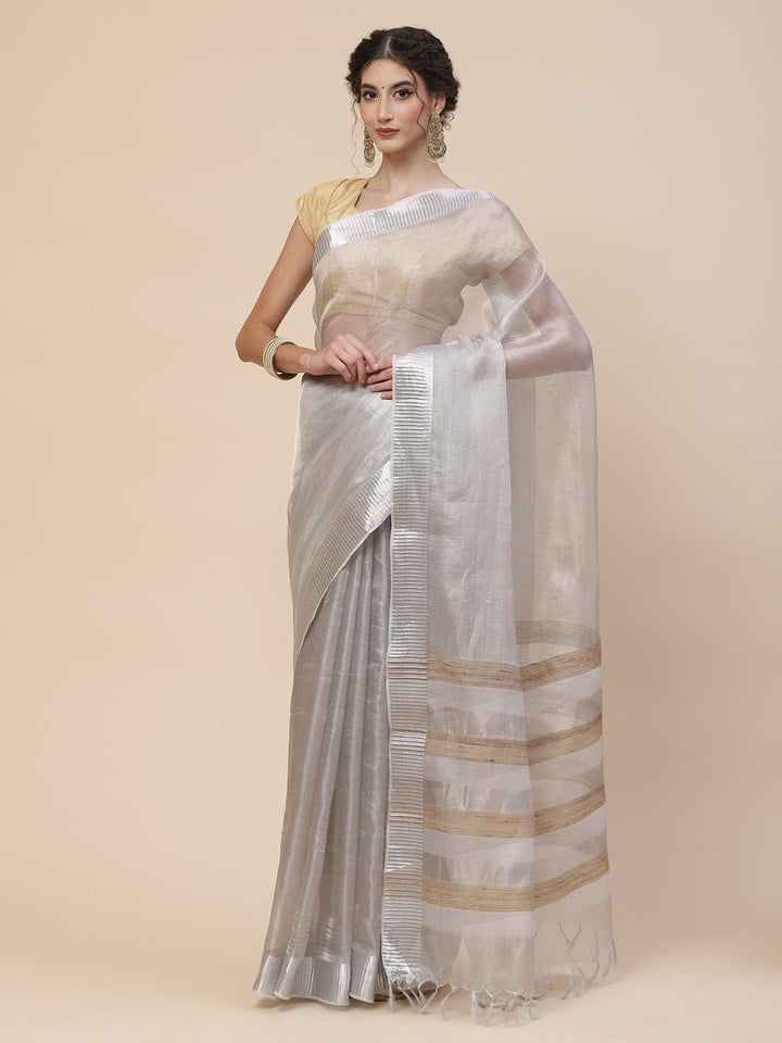 Zari Border Cotton Woven Saree