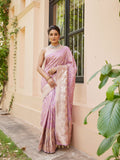 Zari Jaal Banarsi Plain Saree