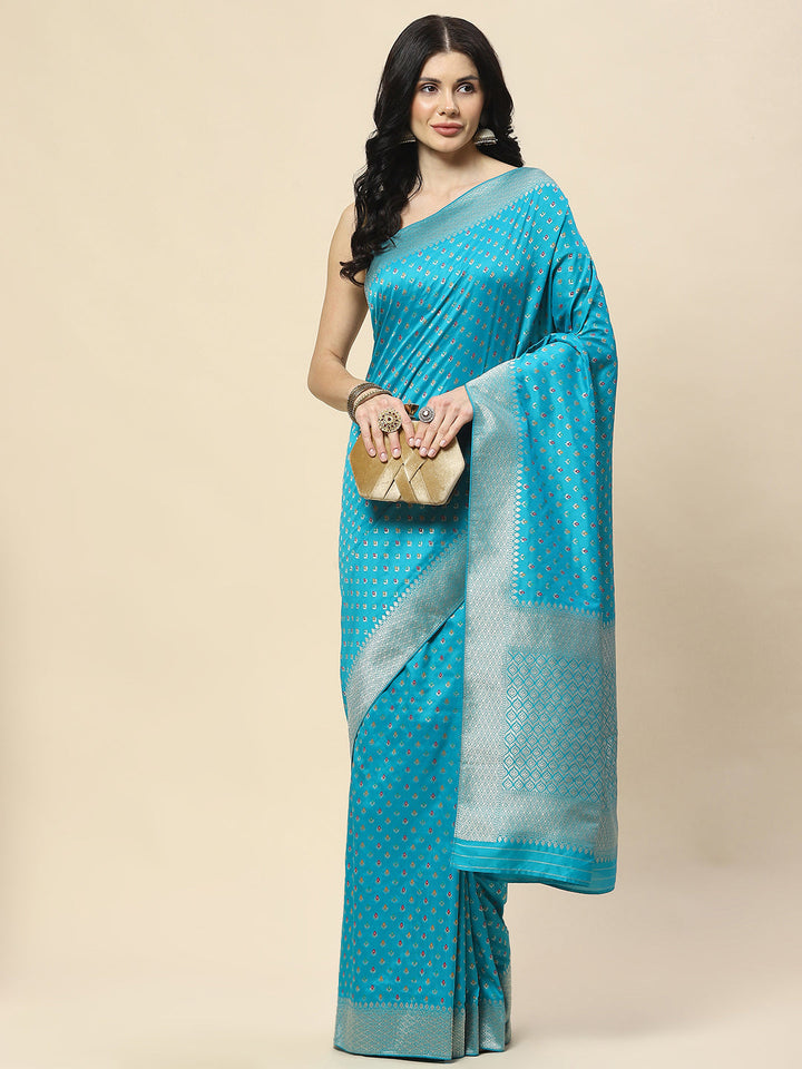 Zari Booti Woven Art Silk Banarsi Saree