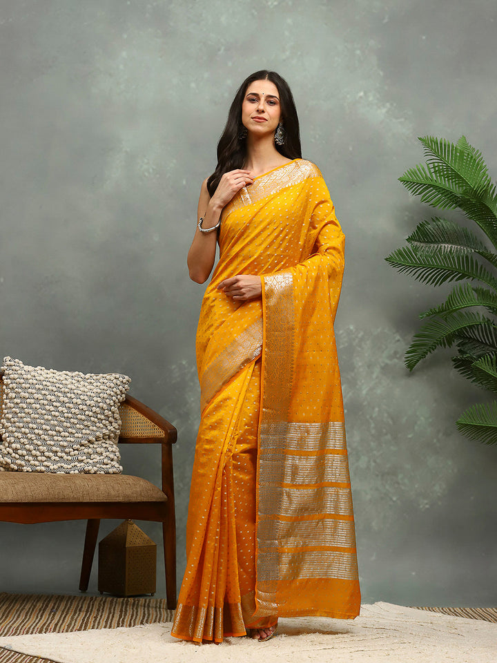 Woven Booti Art Silk Saree