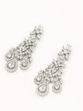 Gold Plated Earrings Embellished With Diamond Stone