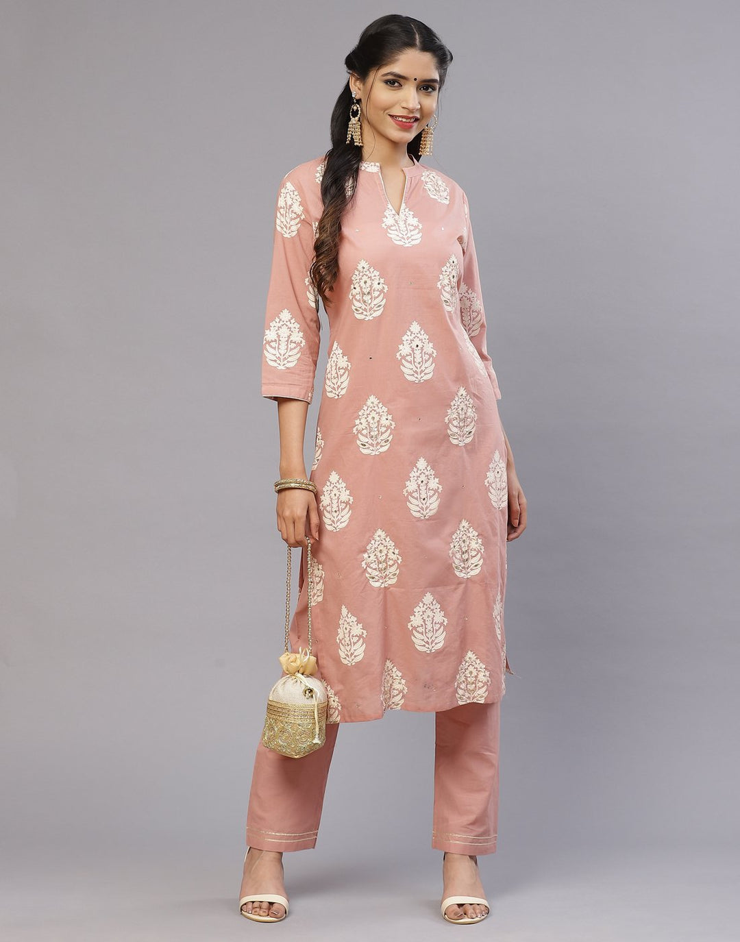 Cotton Printed Kurti Palazzo Set