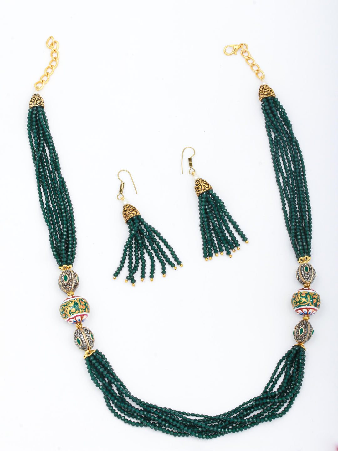 Pearl Necklace Set With Earrings