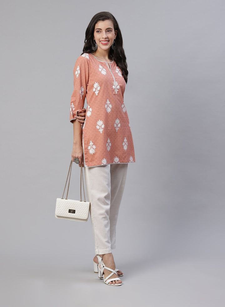 Cotton Printed Short Kurti