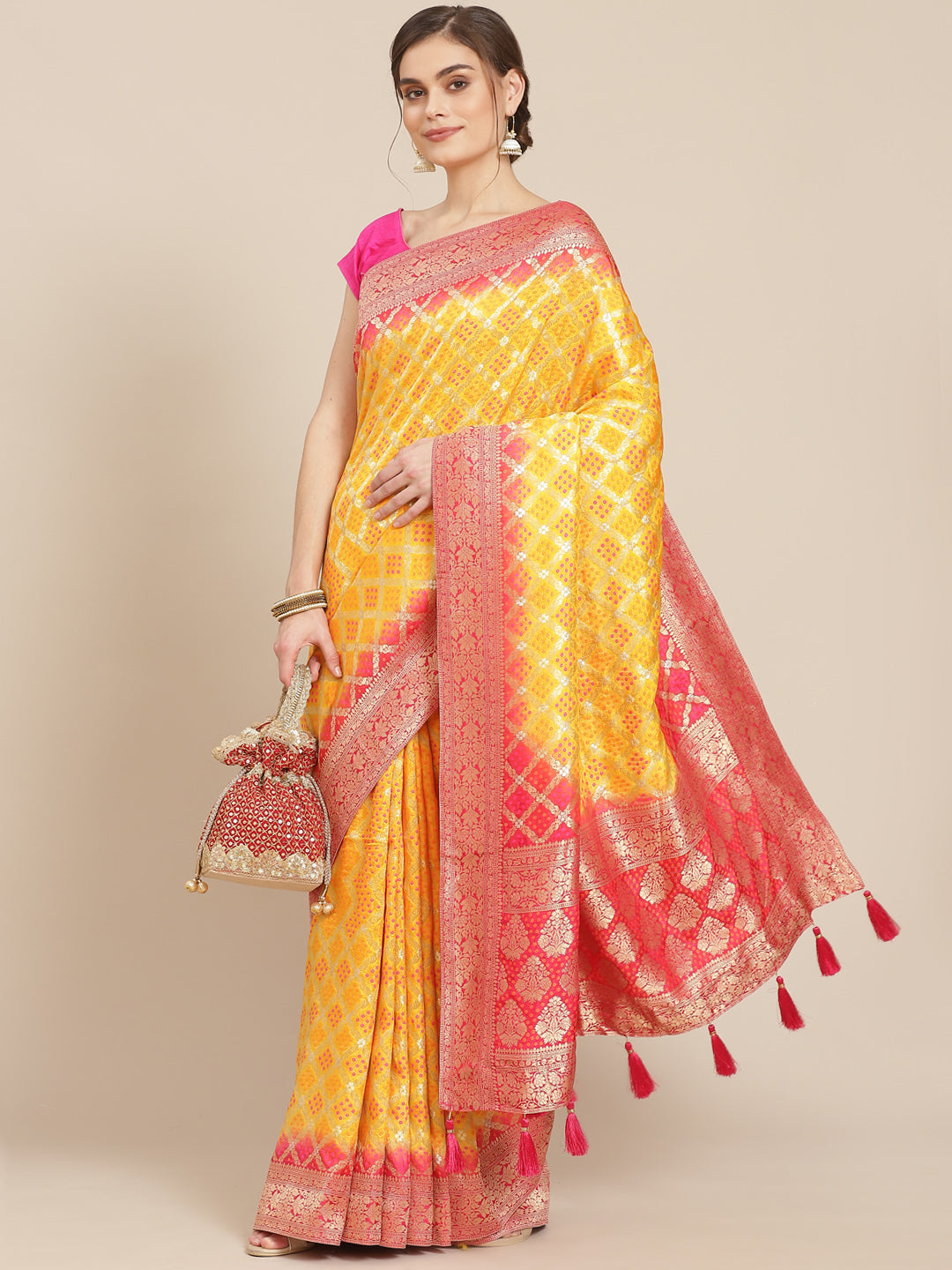Zari Work Banarasi Handloom Saree