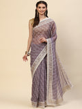 Bandhani Printed Organza Saree