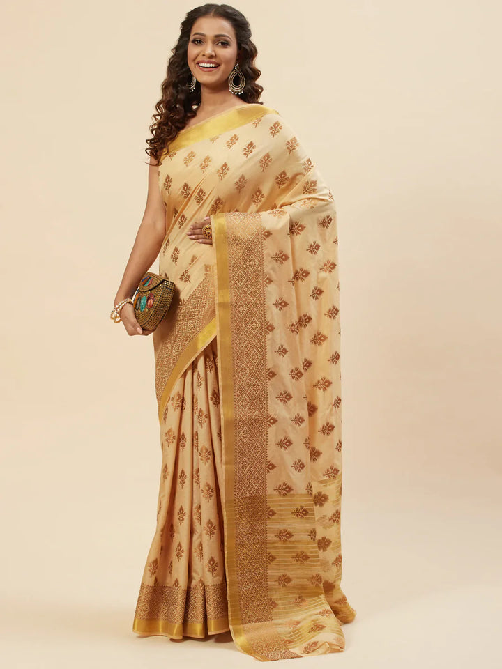 Zari Booti Handloom Woven Saree
