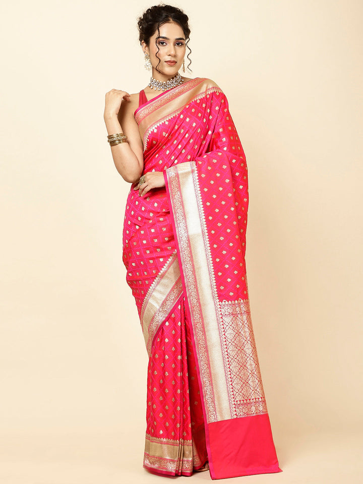 Zari Border Woven Banarsi Saree
