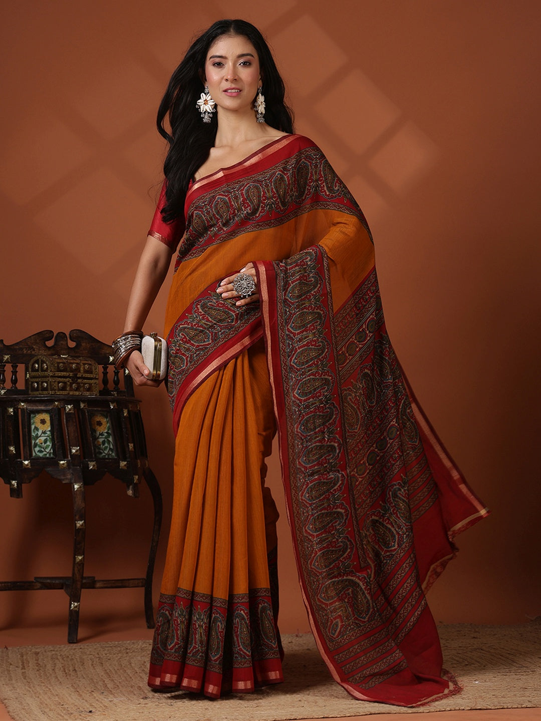 Printed Art Silk Saree