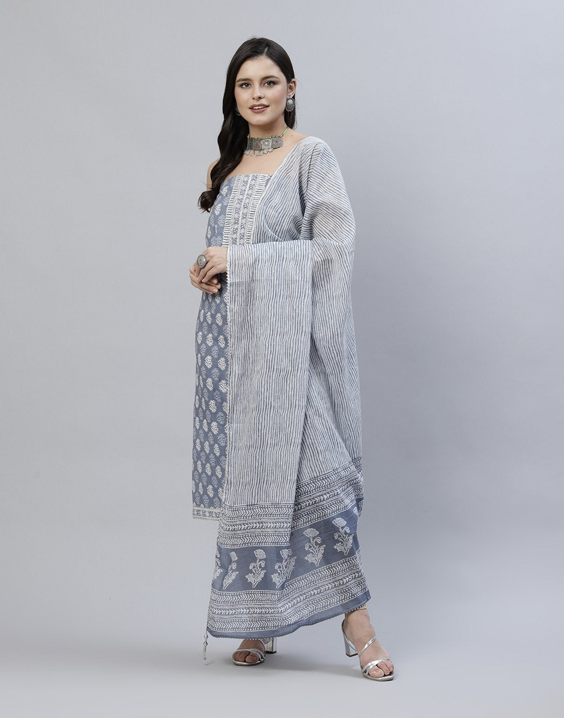 Printed Cotton Suit Piece