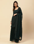 Embroidered Georgette Salwar Kameez Stitched Suit With Dupatta