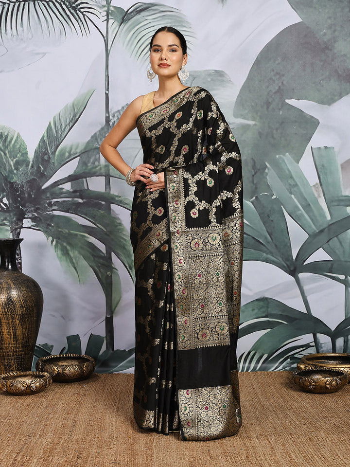 Zari Woven Cotton Blend  Saree