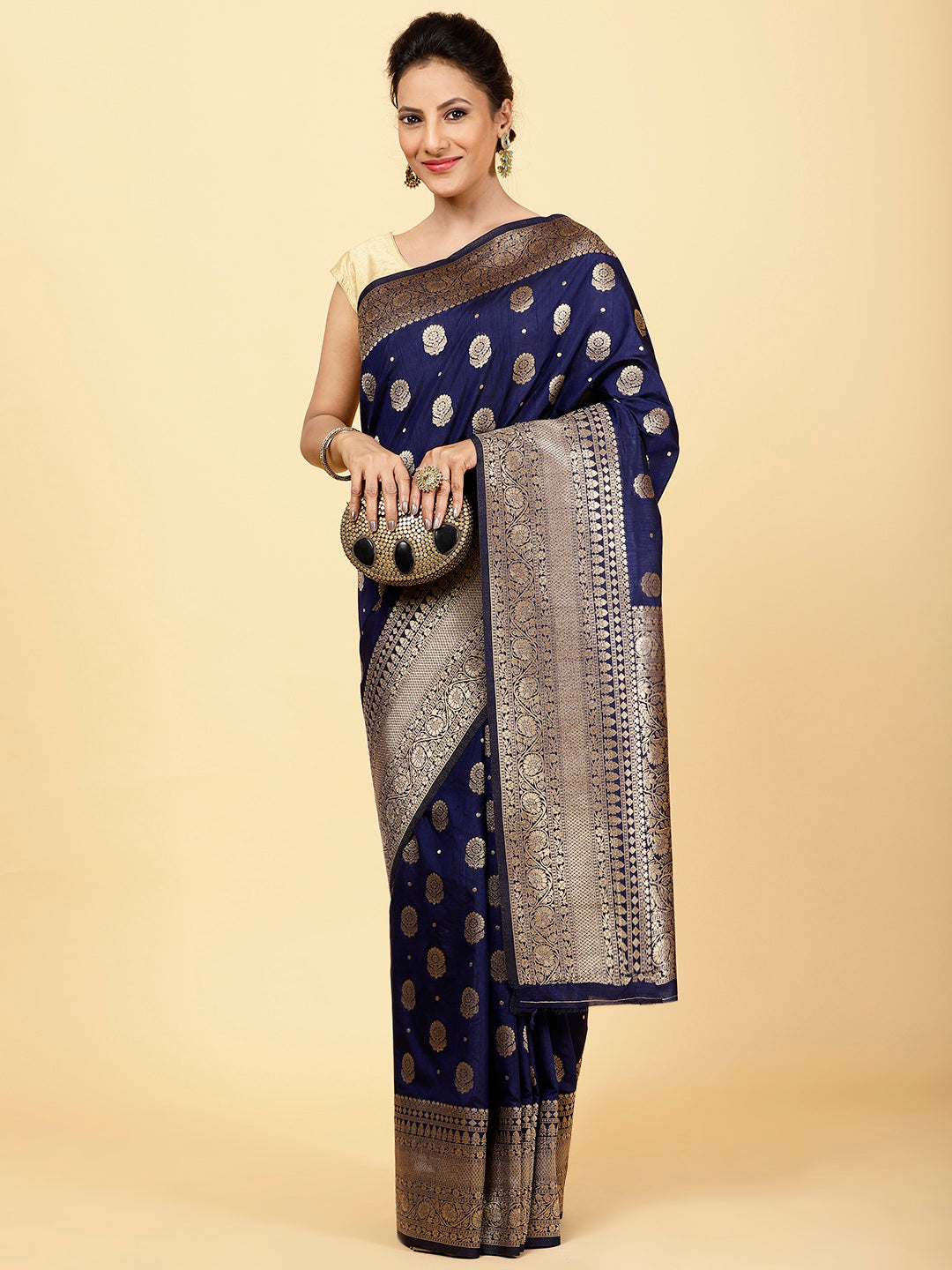 Floral Booti Handloom Woven Saree
