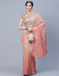 Floral Print Cotton Chanderi Saree