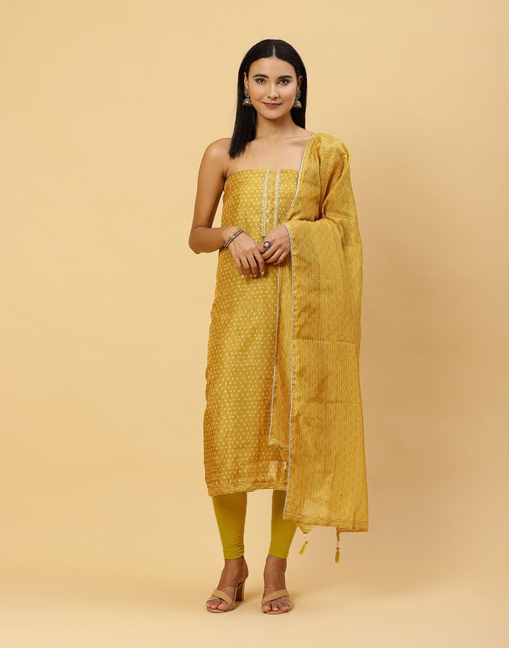 Printed Chanderi Suit Piece