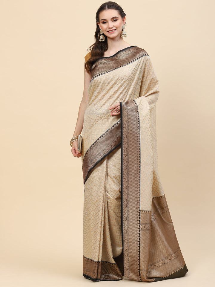 Zari Jaal Cotton Woven Saree