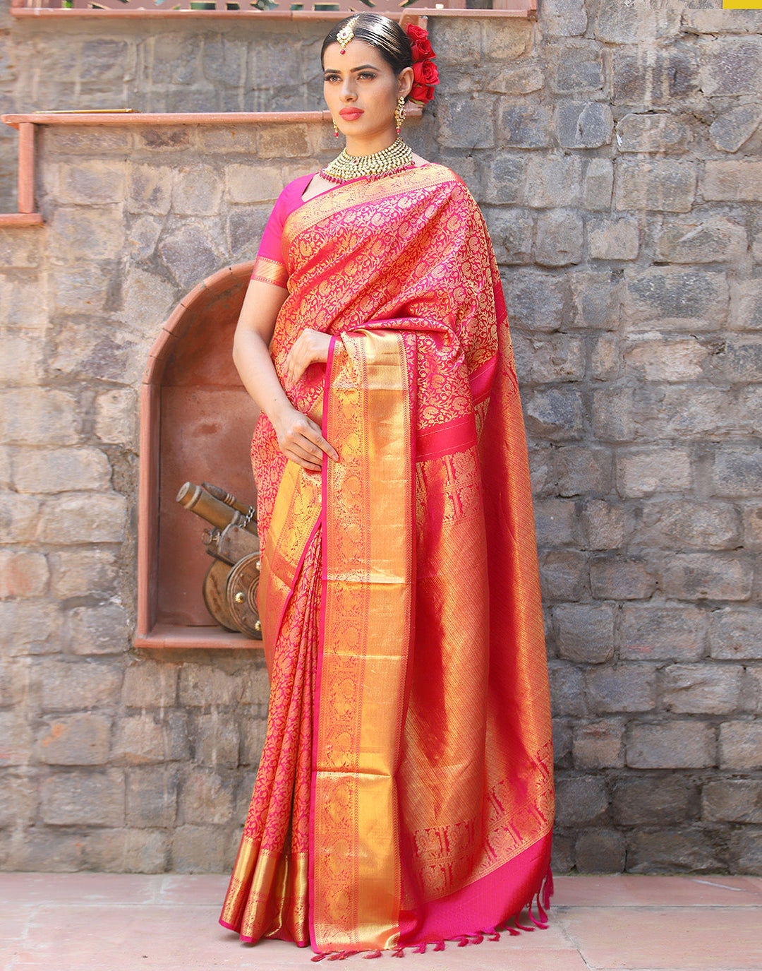 MBZ Meena Bazaar-KANJIVARAM SILK SAREE