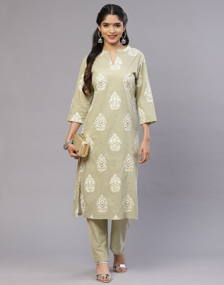 Cotton Printed Kurti Palazzo Set