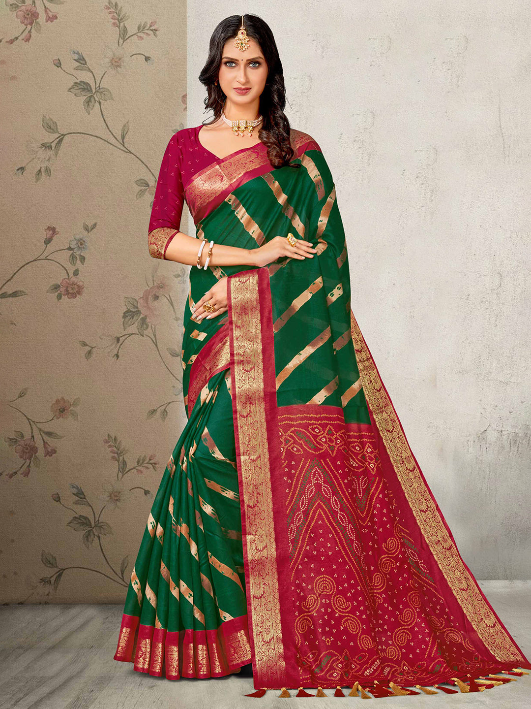 Printed Art Silk Saree