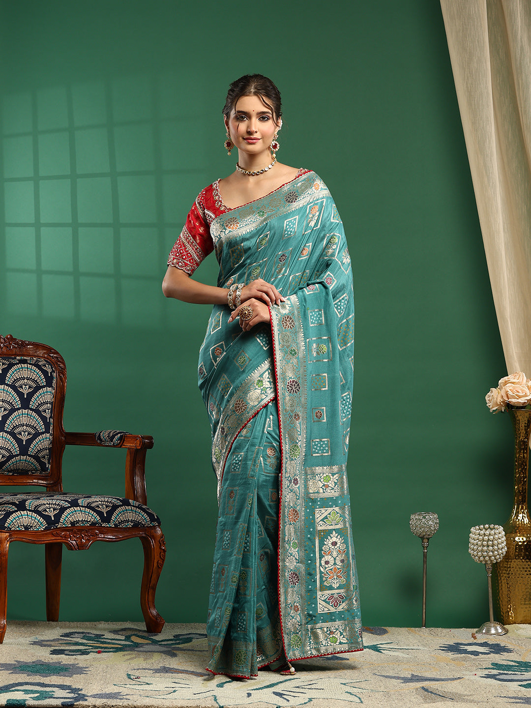 Embroidered Banarasi Saree