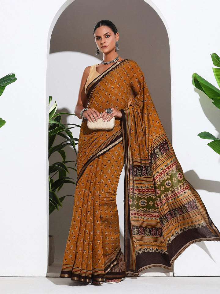 Digital Printed Art Silk Saree