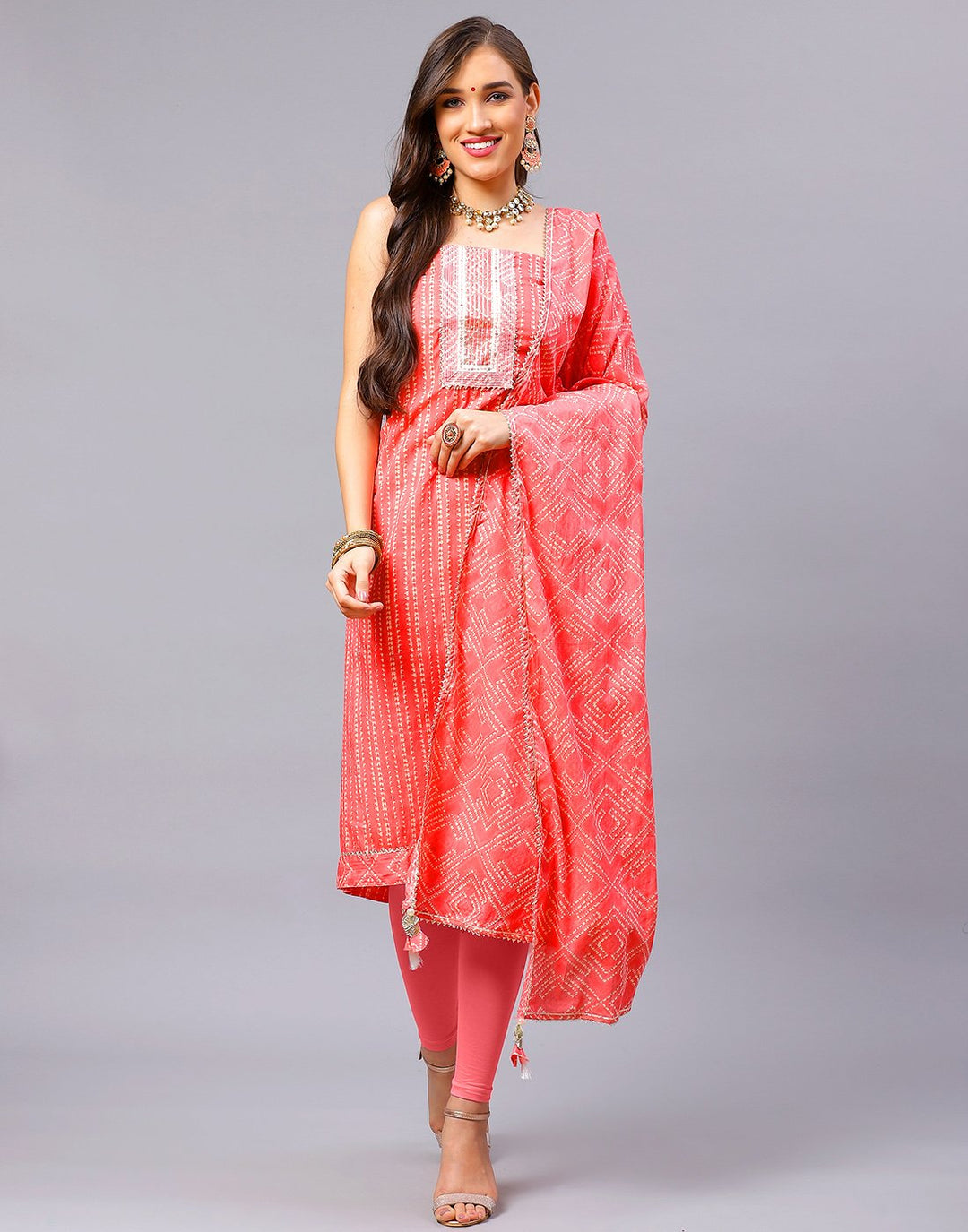 Cotton Embroidered Suit Piece
